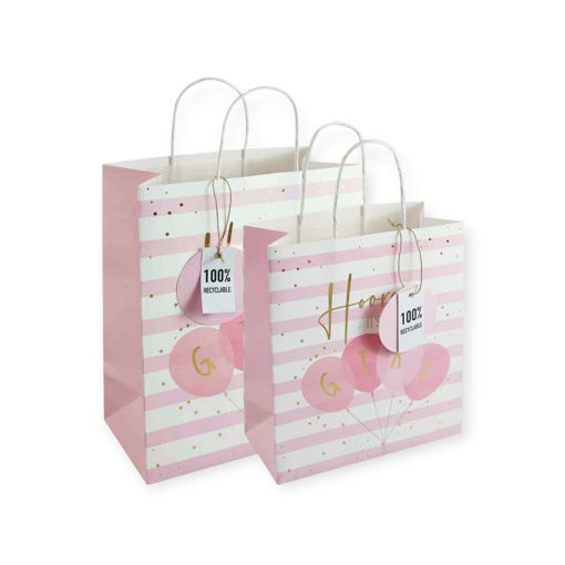 Picture of HOORAY BABY GIRL GIFT BAG